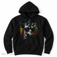 Retro Giraffe Wearing Sun Glasses Hoodie thumb 0