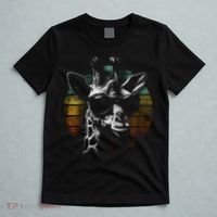 Retro Giraffe Wearing Sun Glasses T-Shirt thumb 5