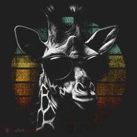 Retro Giraffe Wearing Sun Glasses Beanie thumb 2