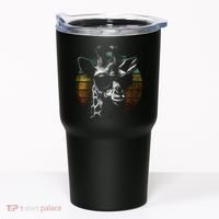 Retro Giraffe Wearing Sun Glasses Tumbler thumb 0