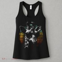 Retro Giraffe Wearing Sun Glasses Women's Tank Top thumb 3