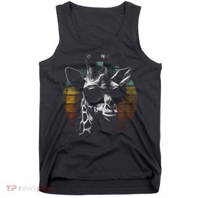 Retro Giraffe Wearing Sun Glasses Tank Top