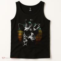 Retro Giraffe Wearing Sun Glasses Tank Top thumb 2
