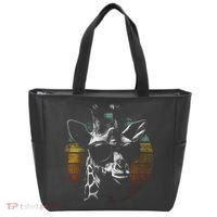 Retro Giraffe Wearing Sun Glasses Tote Bag thumb 0