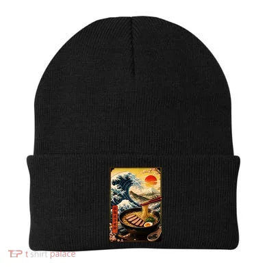 Ramen Great Wave Beanie