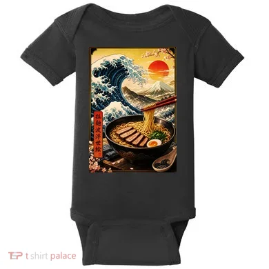 Ramen Great Wave Baby Bodysuit