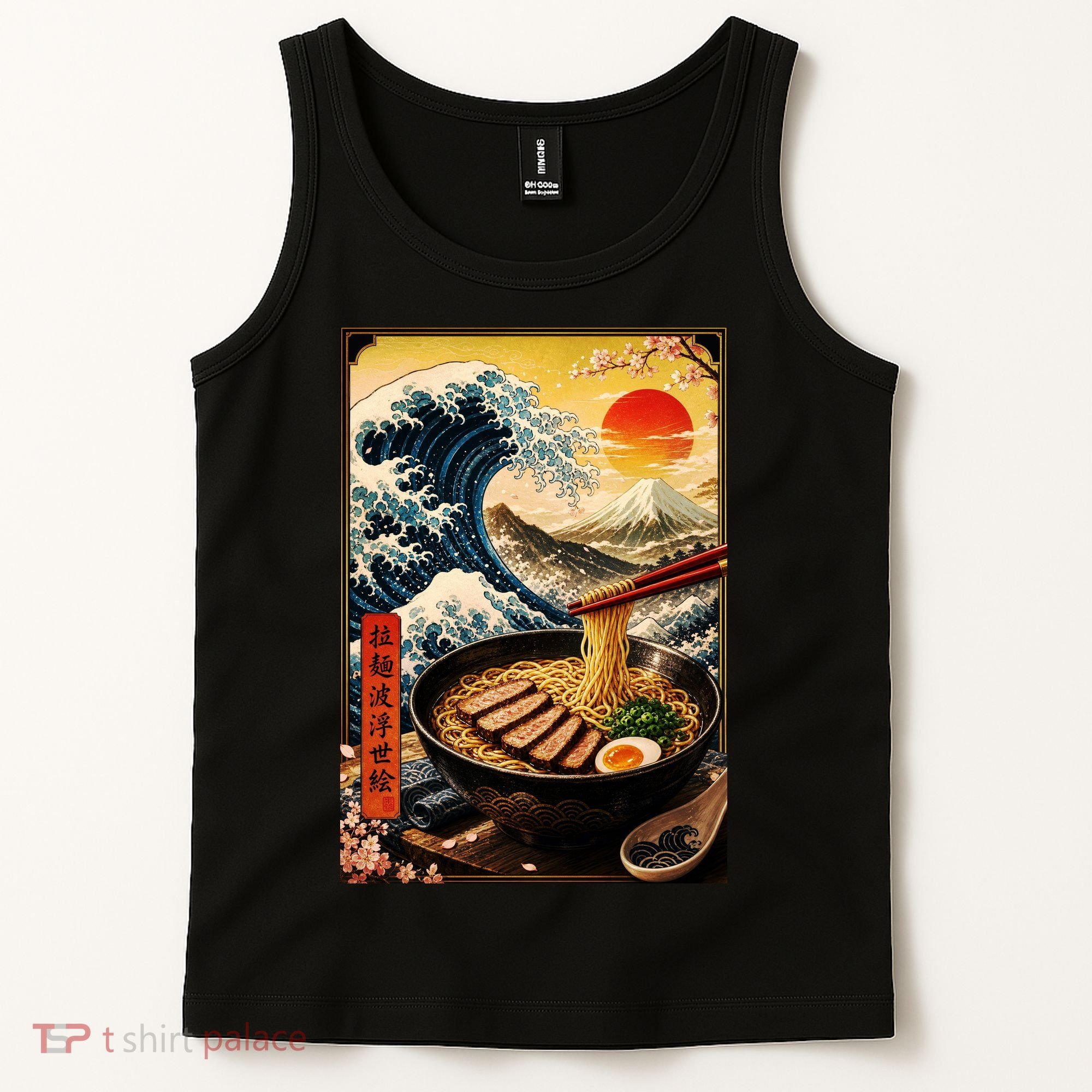 Ramen Great Wave Tank Top