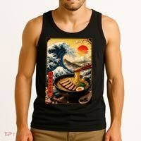 Ramen Great Wave Tank Top thumb 3