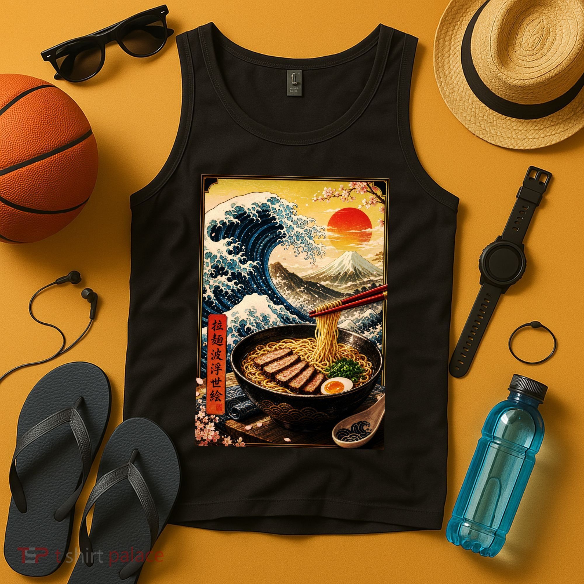 Ramen Great Wave Tank Top