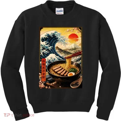 Ramen Great Wave Kids Sweatshirt