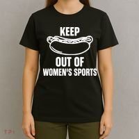 Riley Gaines Wearing Keep Hotdogs Out Of Sports T-Shirt thumb 4