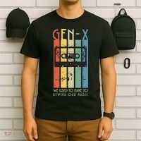 Retro GEN X Funny We Used To Have To Rewind Our Music T-Shirt thumb 6