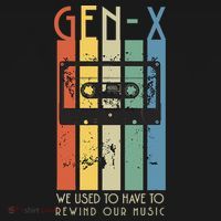 Retro GEN X Funny We Used To Have To Rewind Our Music Women's Hoodie thumb 2