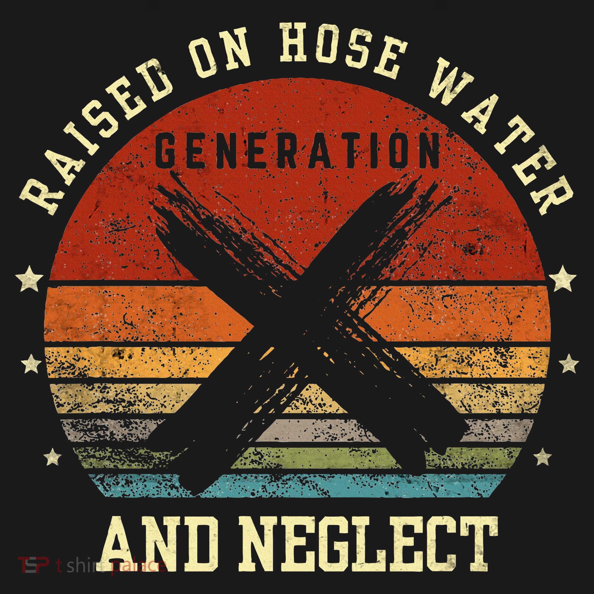 Retro Generation X Gen X Raised On Hose Water And Neglect Sweatshirt