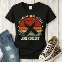Retro Generation X Gen X Raised On Hose Water And Neglect Women's T-Shirt thumb 3