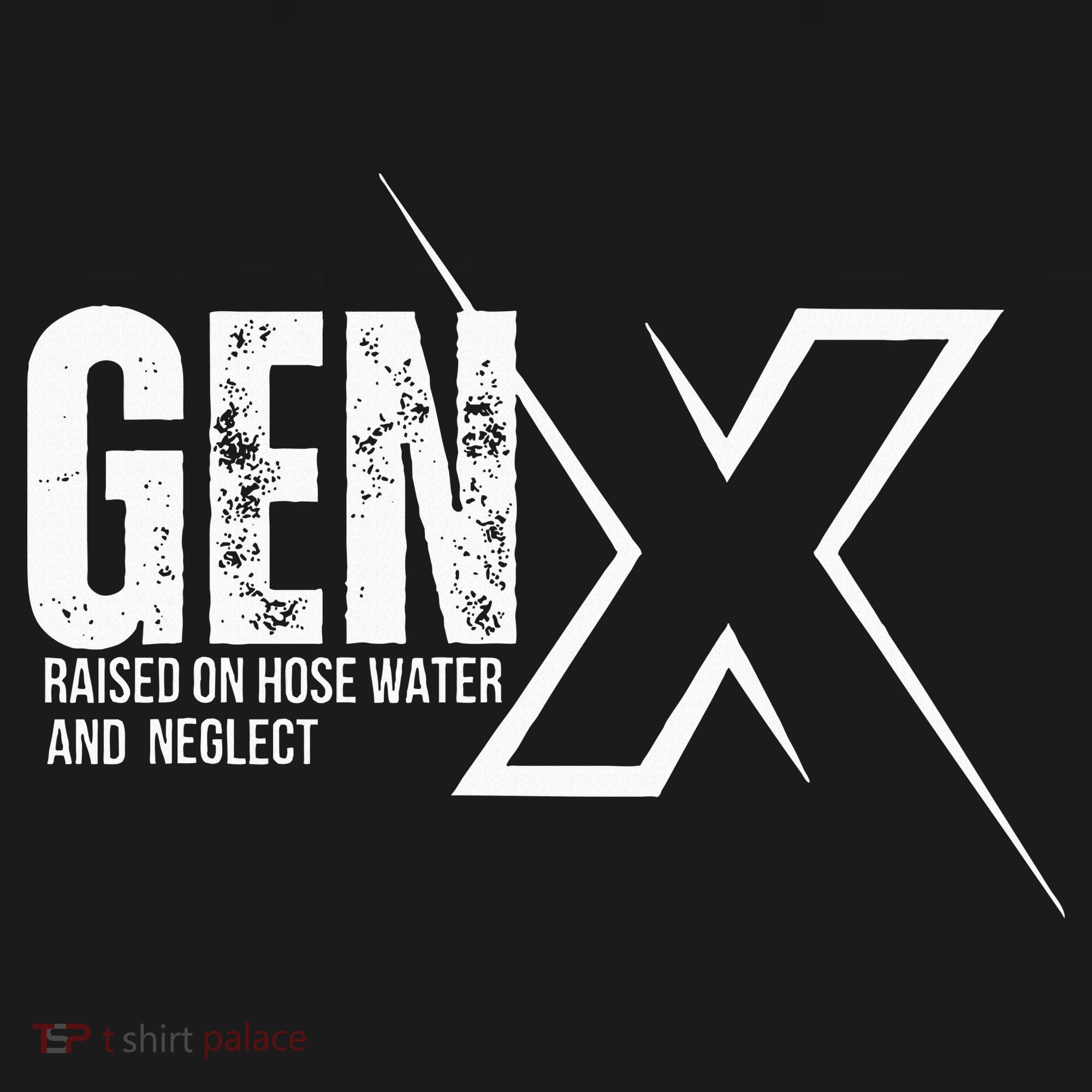 Retro Gen X Humor Gen X Raised On Hose Water And Neglect Apron