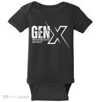 Retro Gen X Humor Gen X Raised On Hose Water And Neglect Baby Bodysuit thumb 0