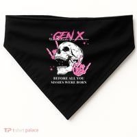 Retro Gen X The Badasss Generation Before All You Sissies USA-Made Doggie Bandana thumb 0