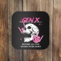 Retro Gen X The Badasss Generation Before All You Sissies Coaster thumb 0