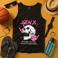 Retro Gen X The Badasss Generation Before All You Sissies Tank Top thumb 4