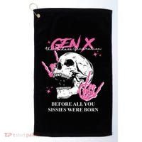 Retro Gen X The Badasss Generation Before All You Sissies Golf Towel thumb 0
