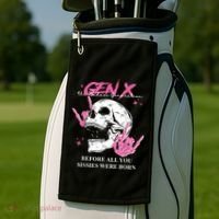 Retro Gen X The Badasss Generation Before All You Sissies Golf Towel thumb 2