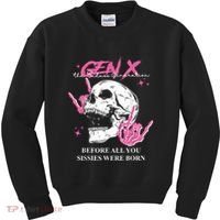 Retro Gen X The Badasss Generation Before All You Sissies Kids Sweatshirt thumb 0
