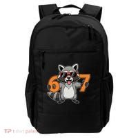 Racoon Hold 67 Meme 6-7 Funny Backpack thumb 0