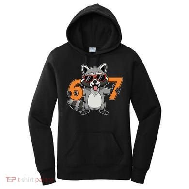 Racoon Hold 67 Meme 6-7 Funny Women's Hoodie