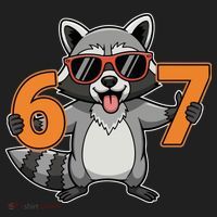 Racoon Hold 67 Meme 6-7 Funny Hat thumb 2