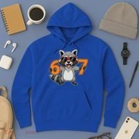 Racoon Hold 67 Meme 6-7 Funny Hoodie thumb 3