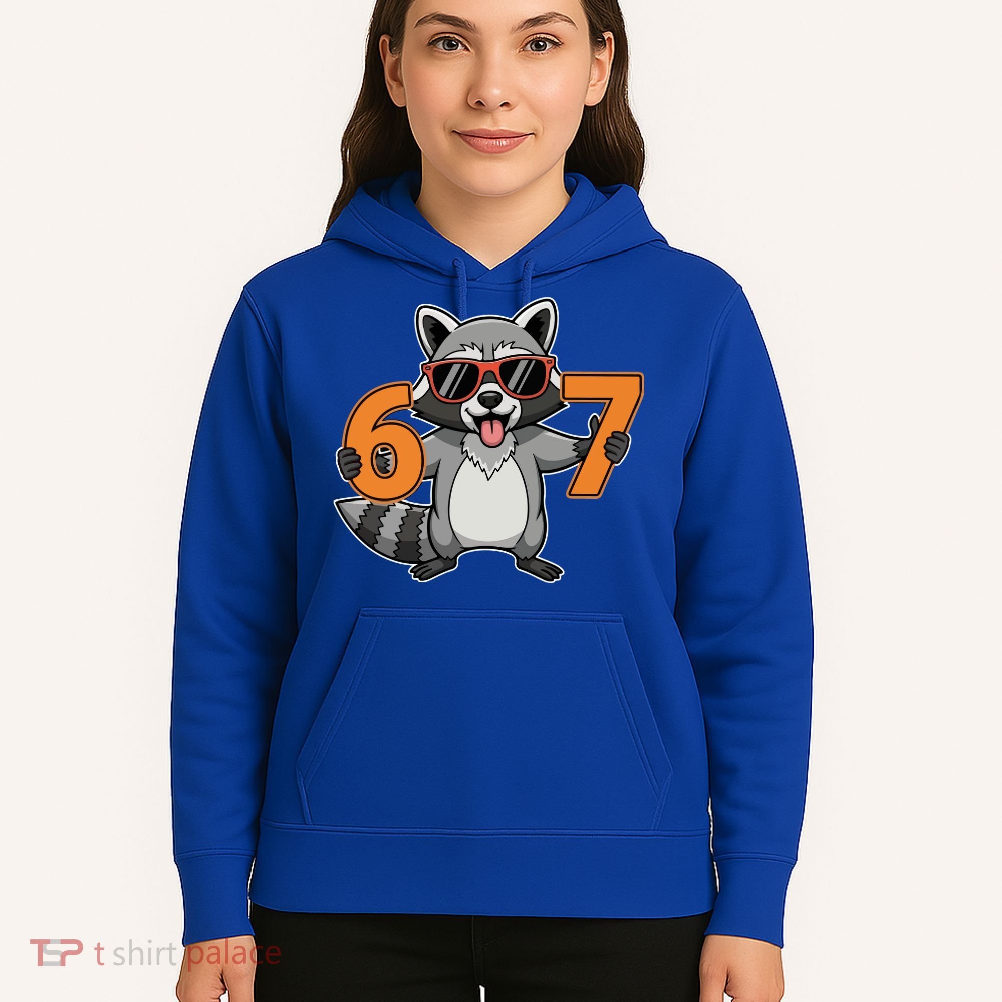 Racoon Hold 67 Meme 6-7 Funny Hoodie
