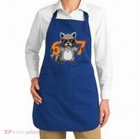 Racoon Hold 67 Meme 6-7 Funny Apron thumb 2