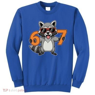 Racoon Hold 67 Meme 6-7 Funny Sweatshirt