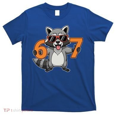 Racoon Hold 67 Meme 6-7 Funny T-Shirt