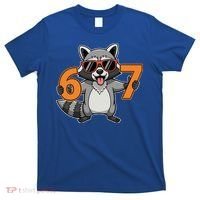 Racoon Hold 67 Meme 6-7 Funny T-Shirt thumb 0