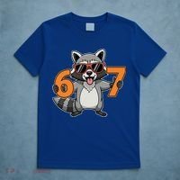 Racoon Hold 67 Meme 6-7 Funny T-Shirt thumb 5