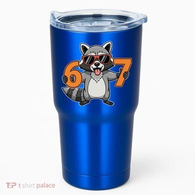 Racoon Hold 67 Meme 6-7 Funny Tumbler