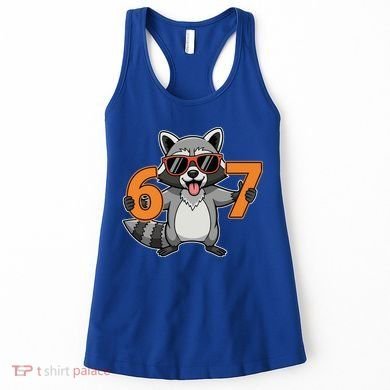 Racoon Hold 67 Meme 6-7 Funny Women's Tank Top