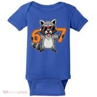 Racoon Hold 67 Meme 6-7 Funny Baby Bodysuit thumb 0