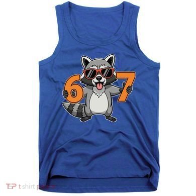 Racoon Hold 67 Meme 6-7 Funny Tank Top
