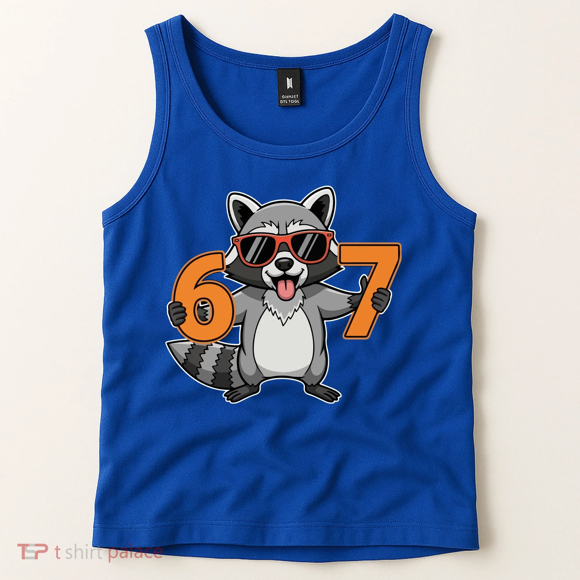 Racoon Hold 67 Meme 6-7 Funny Tank Top