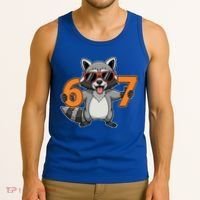 Racoon Hold 67 Meme 6-7 Funny Tank Top thumb 3