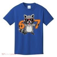 Racoon Hold 67 Meme 6-7 Funny Kids T-Shirt thumb 0