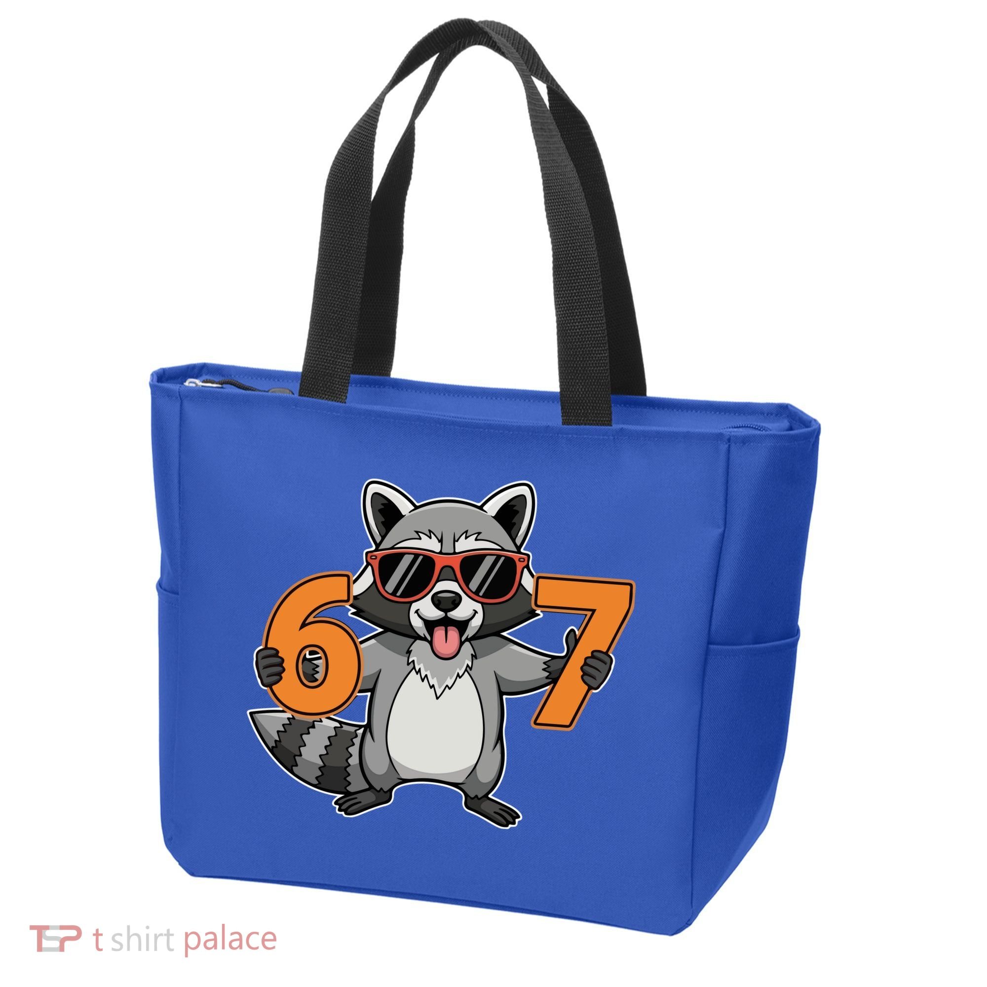 Racoon Hold 67 Meme 6-7 Funny Tote Bag
