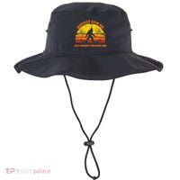 Retro Halloween Bigfoot Saw Me But Nobody Believes Him Bucket Hat thumb 0