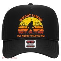 Retro Halloween Bigfoot Saw Me But Nobody Believes Him Hat thumb 0