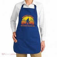 Retro Halloween Bigfoot Saw Me But Nobody Believes Him Apron thumb 2
