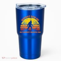 Retro Halloween Bigfoot Saw Me But Nobody Believes Him Tumbler thumb 0