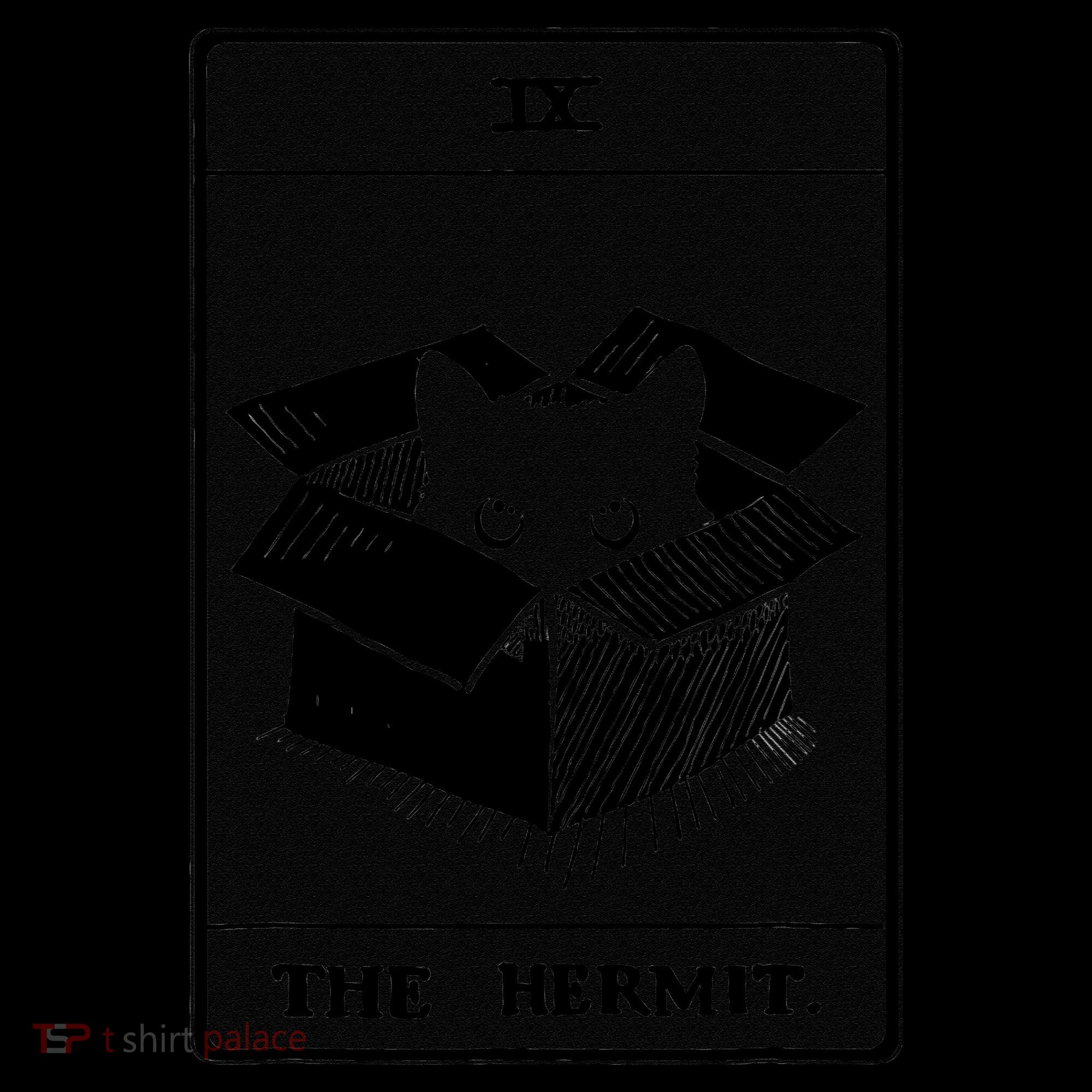 Retro Halloween Black Cat The Hermit Tarot Card Witchcraft Coffee Mug